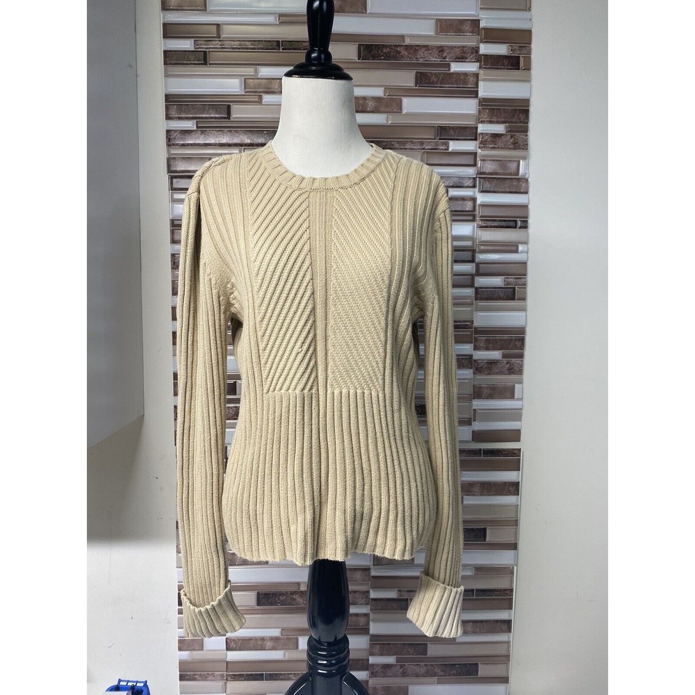 Vintage Willi Smith Sweater. Tan 100% Cotton. Size L Women’s